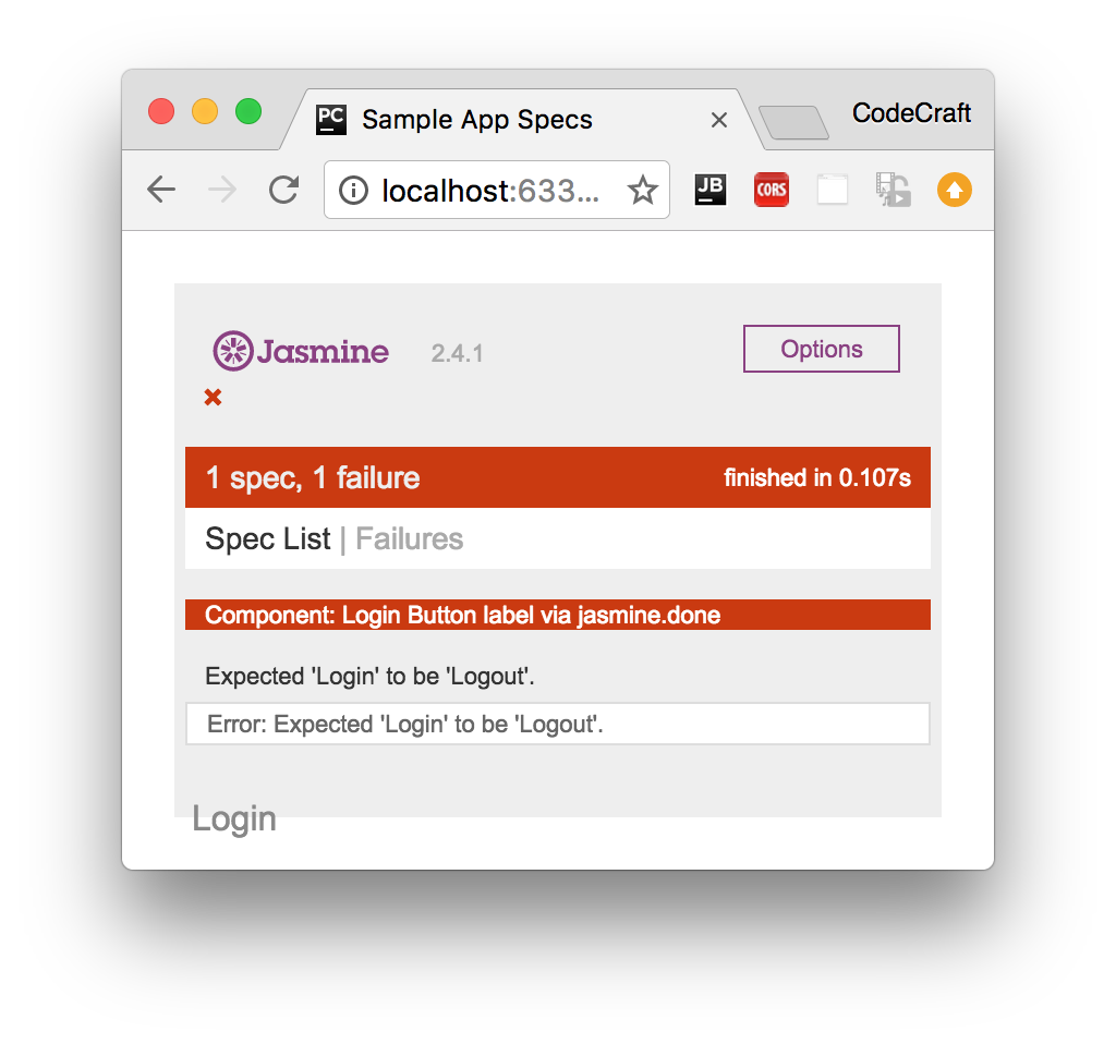 failed async test