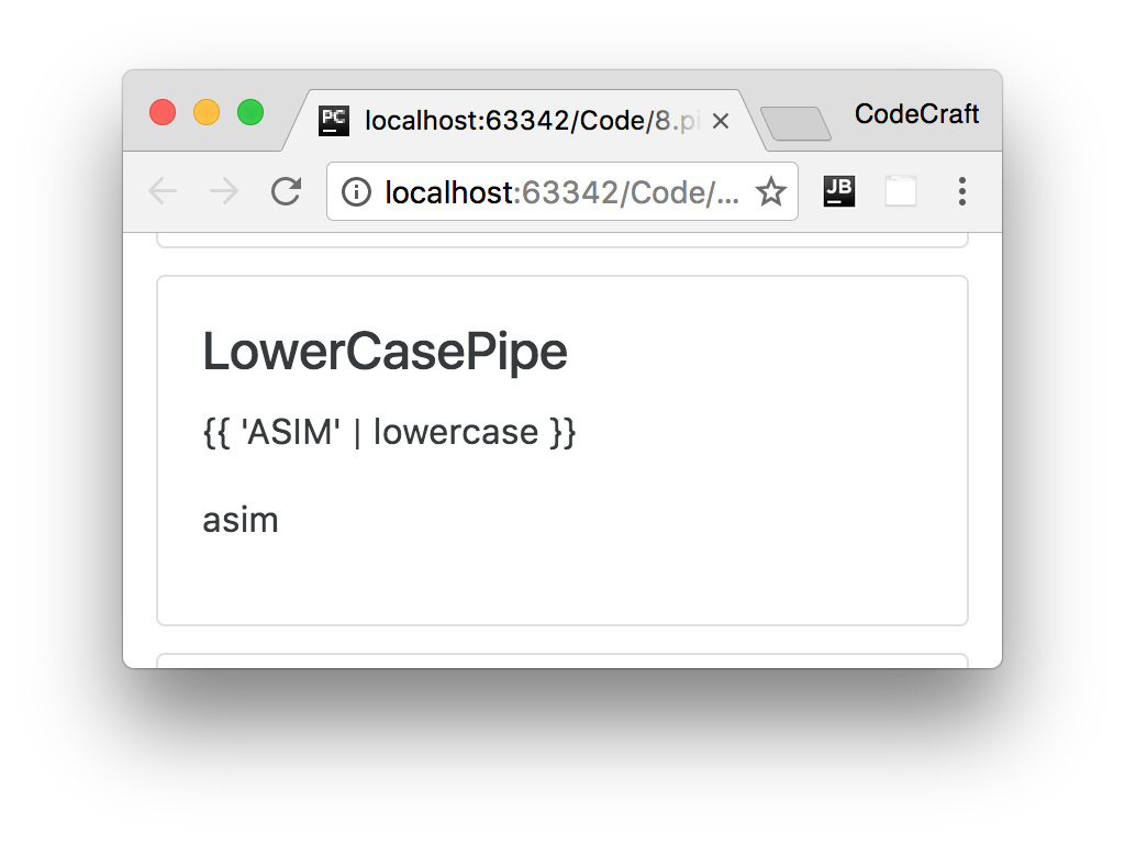 lowercase pipe