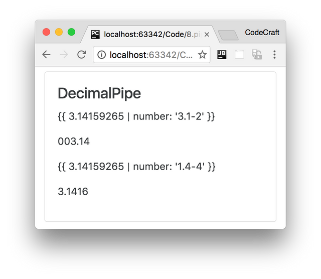 decimal pipe